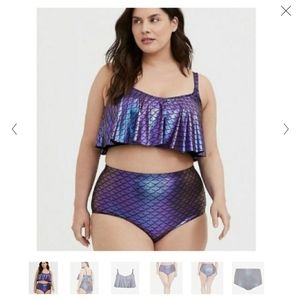 Torrid Iridescent Mermaid Bikini Top 4X